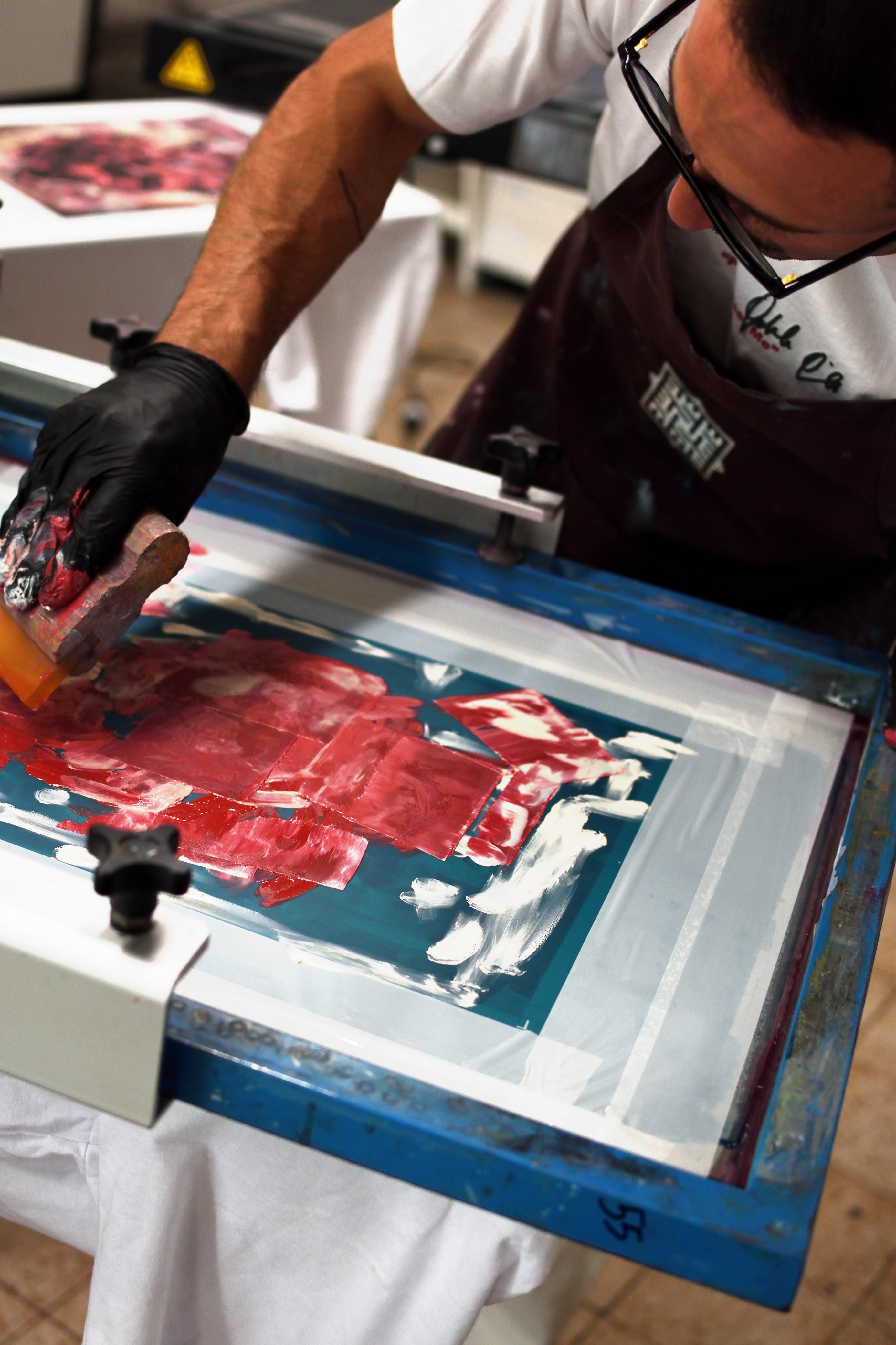 Stampa serigrafica al Laboratorio 51